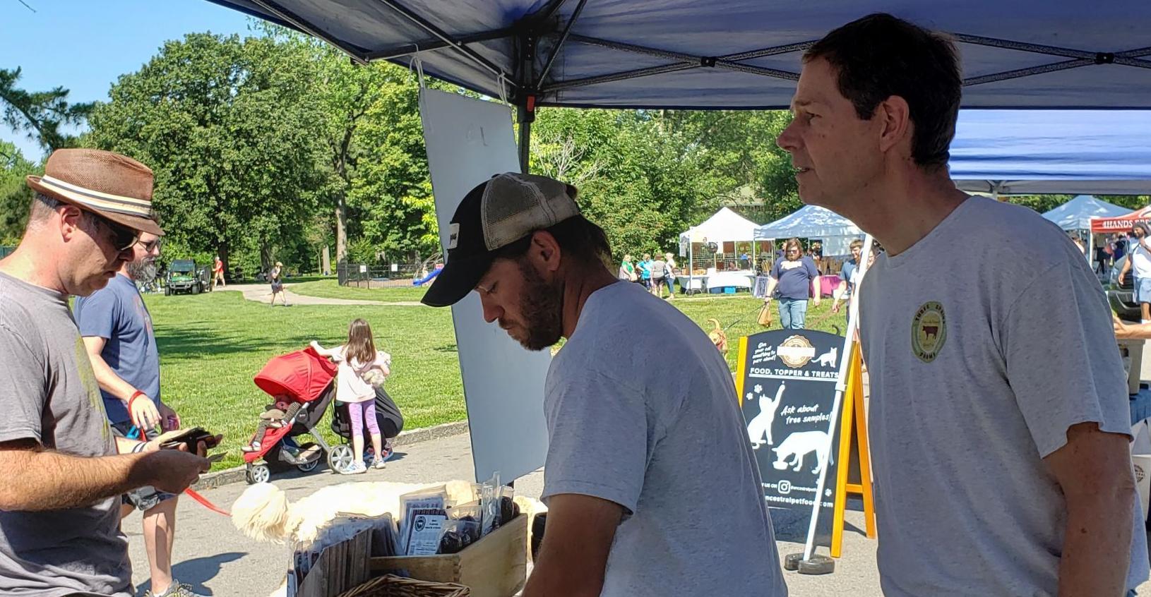 Dr. Bryan Meyers, right, and Andrew Bachmann